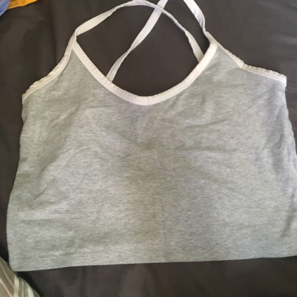 Medium grey crop top